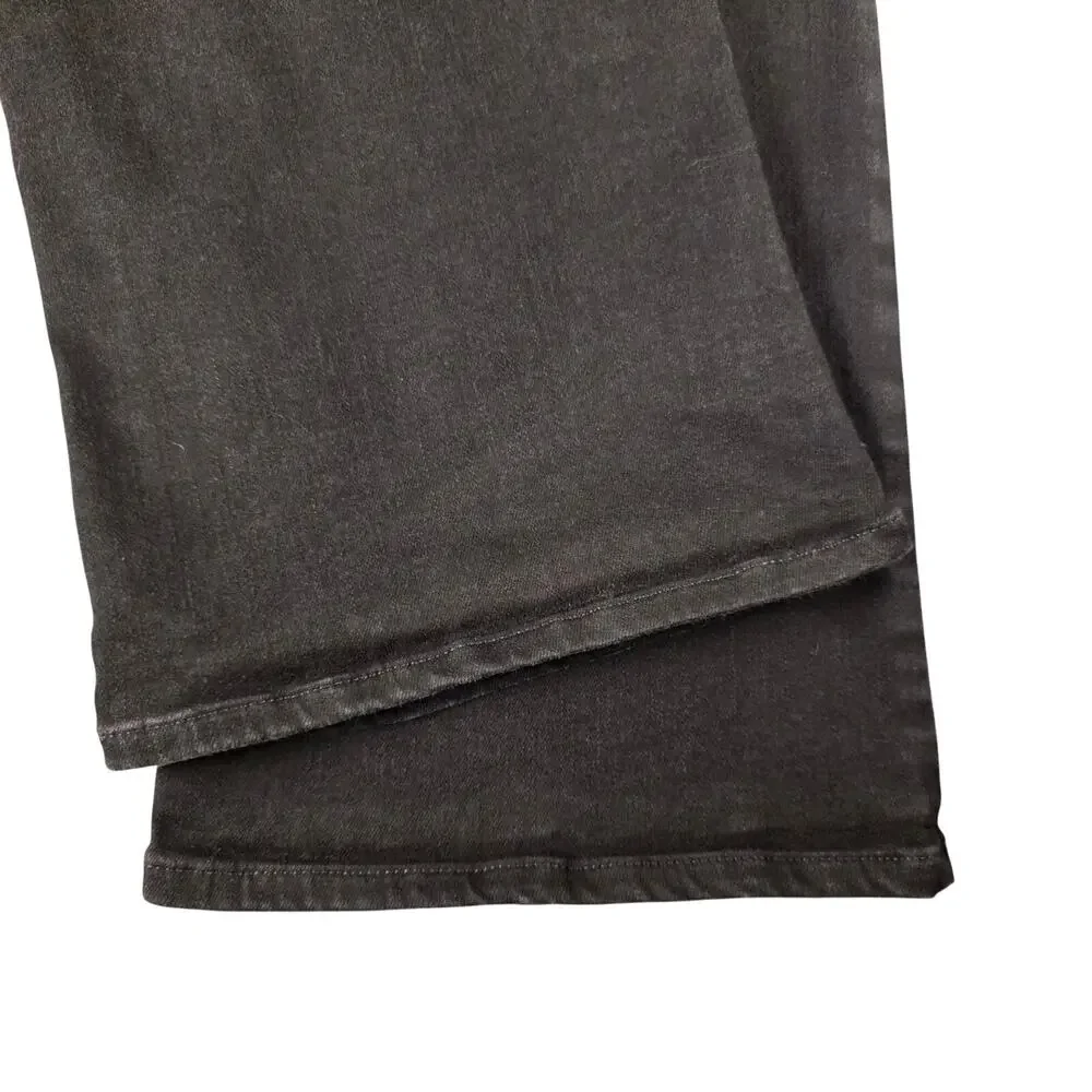 NYDJ Barbara Bootcut Jeans Womens 14 Black Lift Tuck Stretch